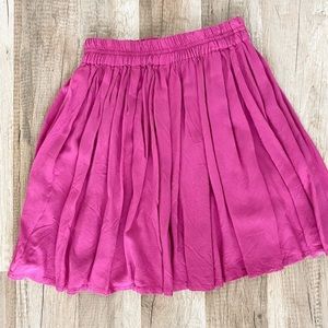 Magenta Chiffon Miniskirt
